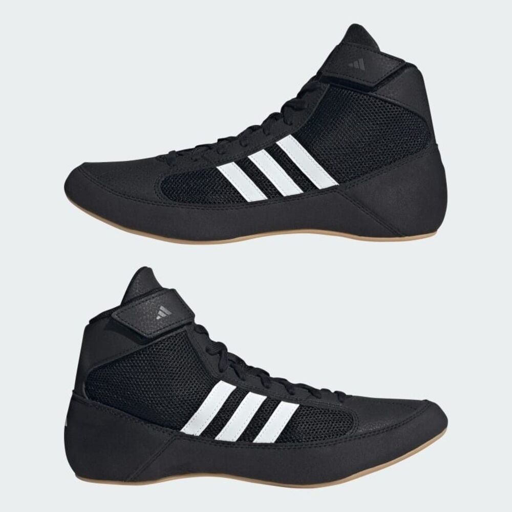 Adidas HVC 2 Wrestling Lutte Mens Size 14 Shoes Black AQ3325 Antislip Boxing